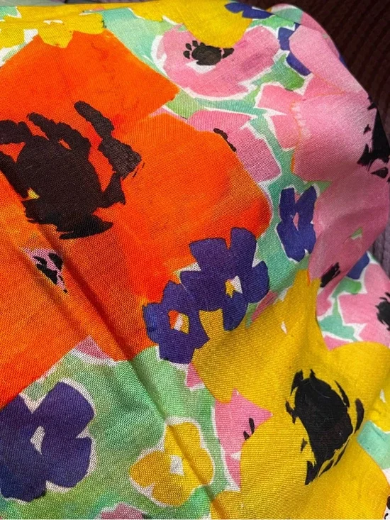 Purificacion Garcia Floral Wool Scarf - Picture 3 of 6